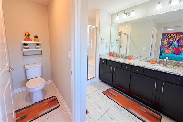 Toilet in the primary king ensuite bedroom