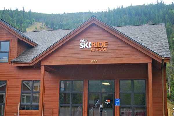 Just steps to Adult Ski & Ride School, too!