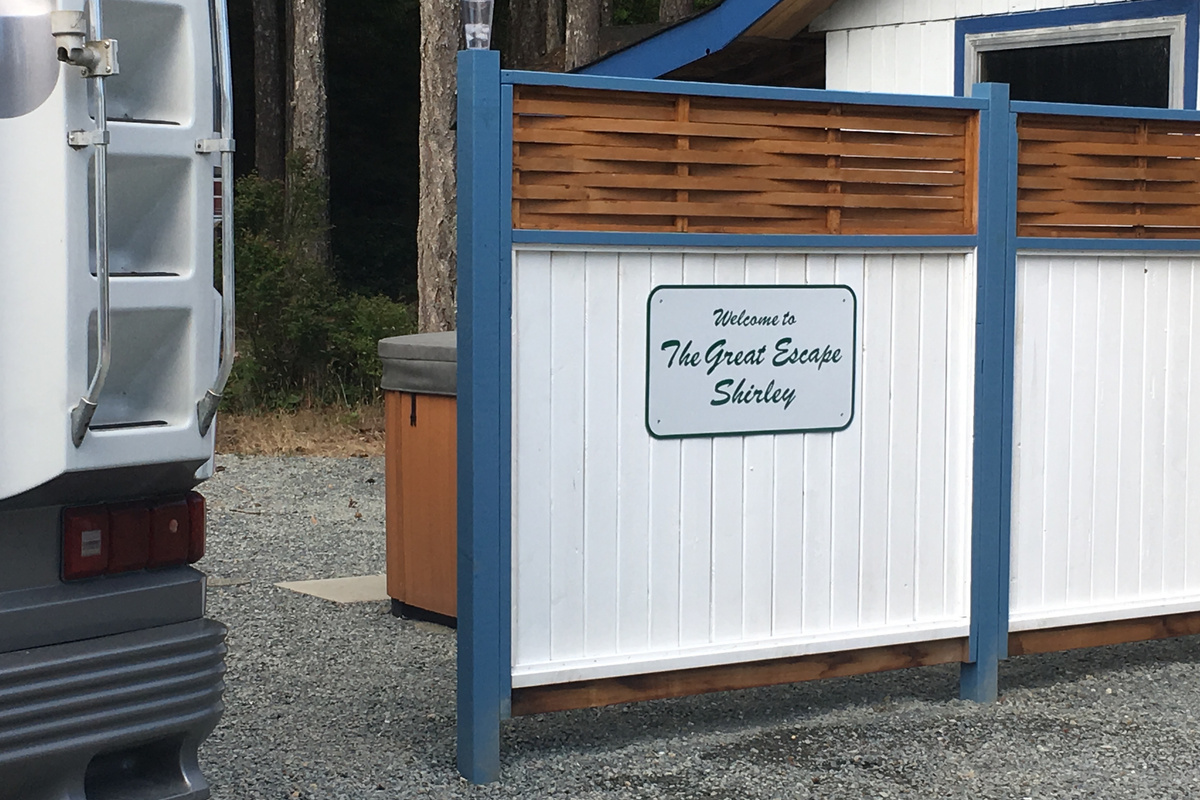Privacy fence for Hot Tub and Seating area