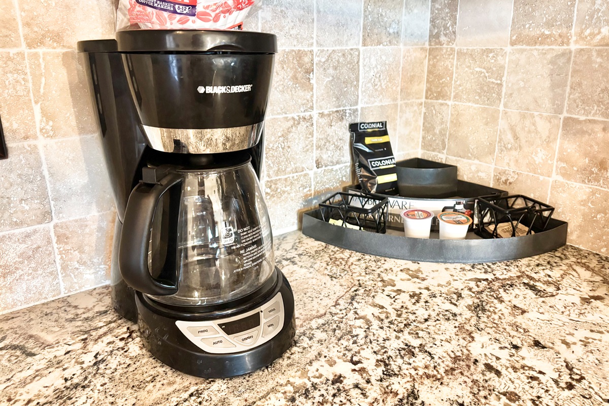 Coffee maker available for guest use!