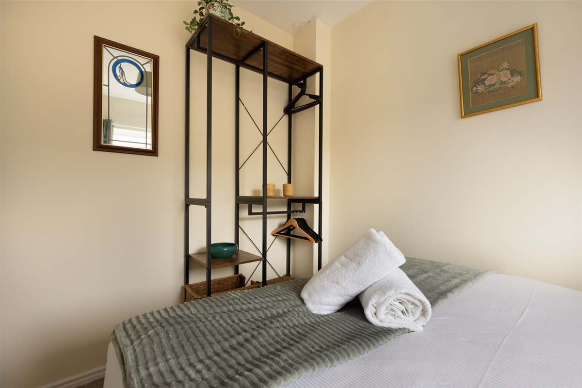 Bedroom with king bed