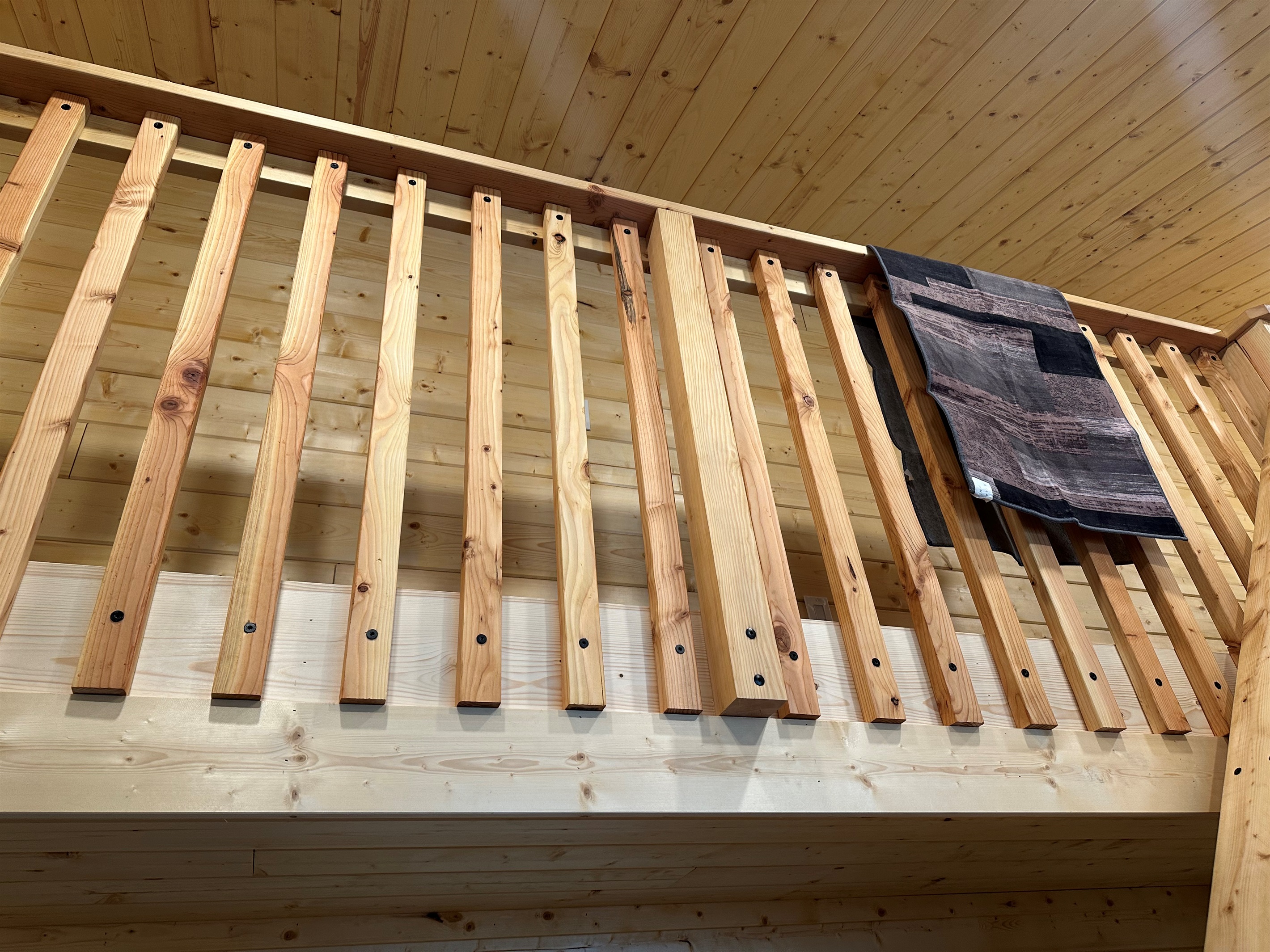 Walkway between loft areas