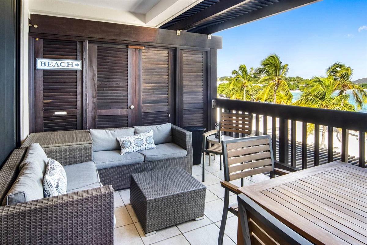 You'll become a professional porch sitter by the time your vacation is done.