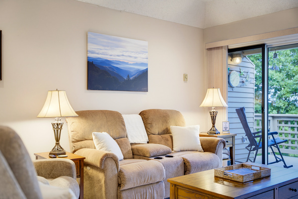 Settle in with a book, a movie, or a quiet morning overlooking the trees.