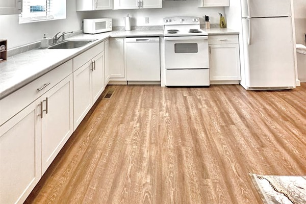 Clean, fully equipped kitchen ready for home-cooked meals!