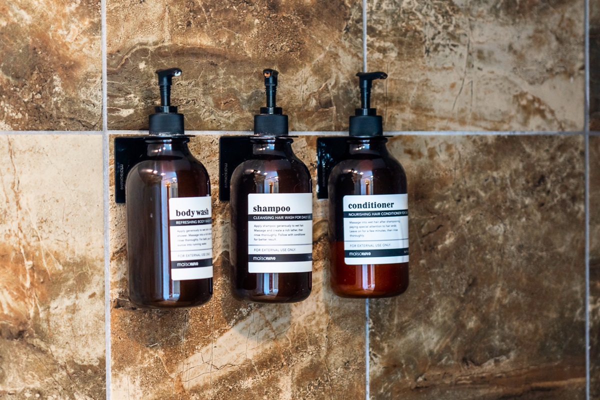 [Bathroom 1] Complimentary Shampoo, Conditioner, and Body Soap