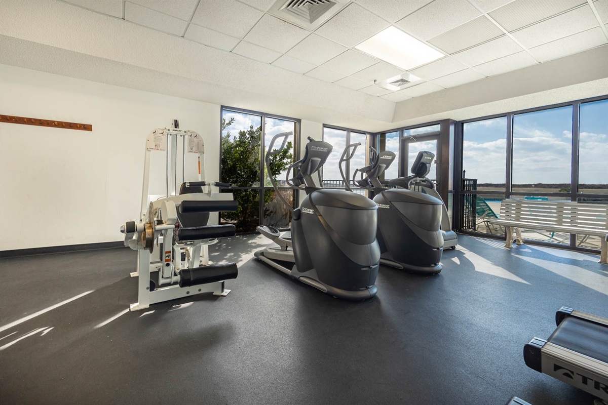 This view will make it a pleasure to work out.