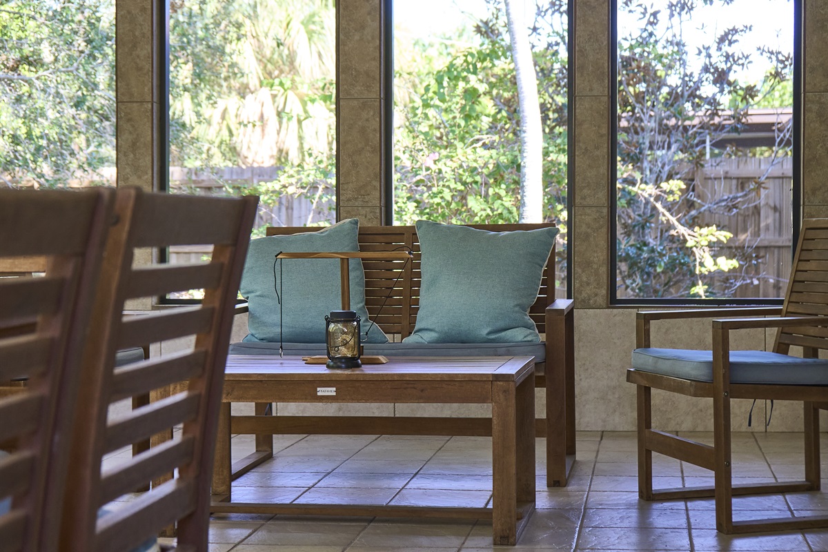 You'll love the modern covered porch