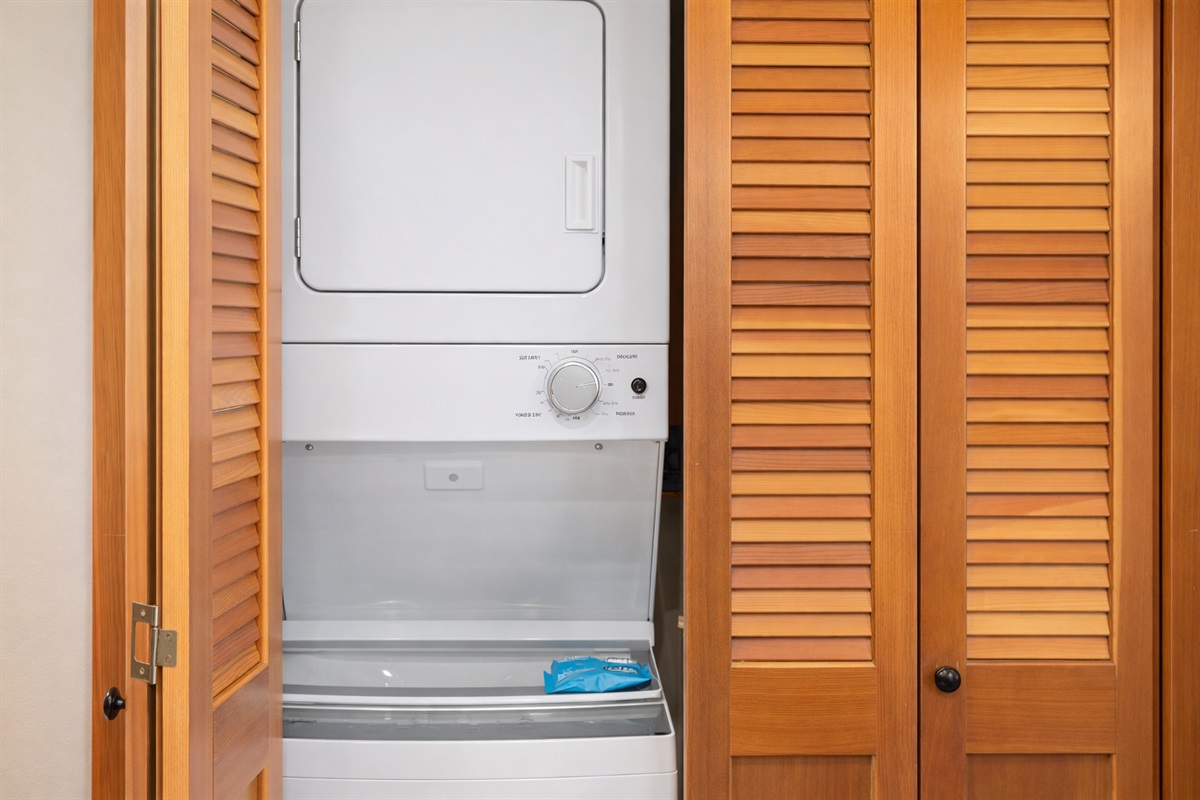 Laundry in unit with supplies provided