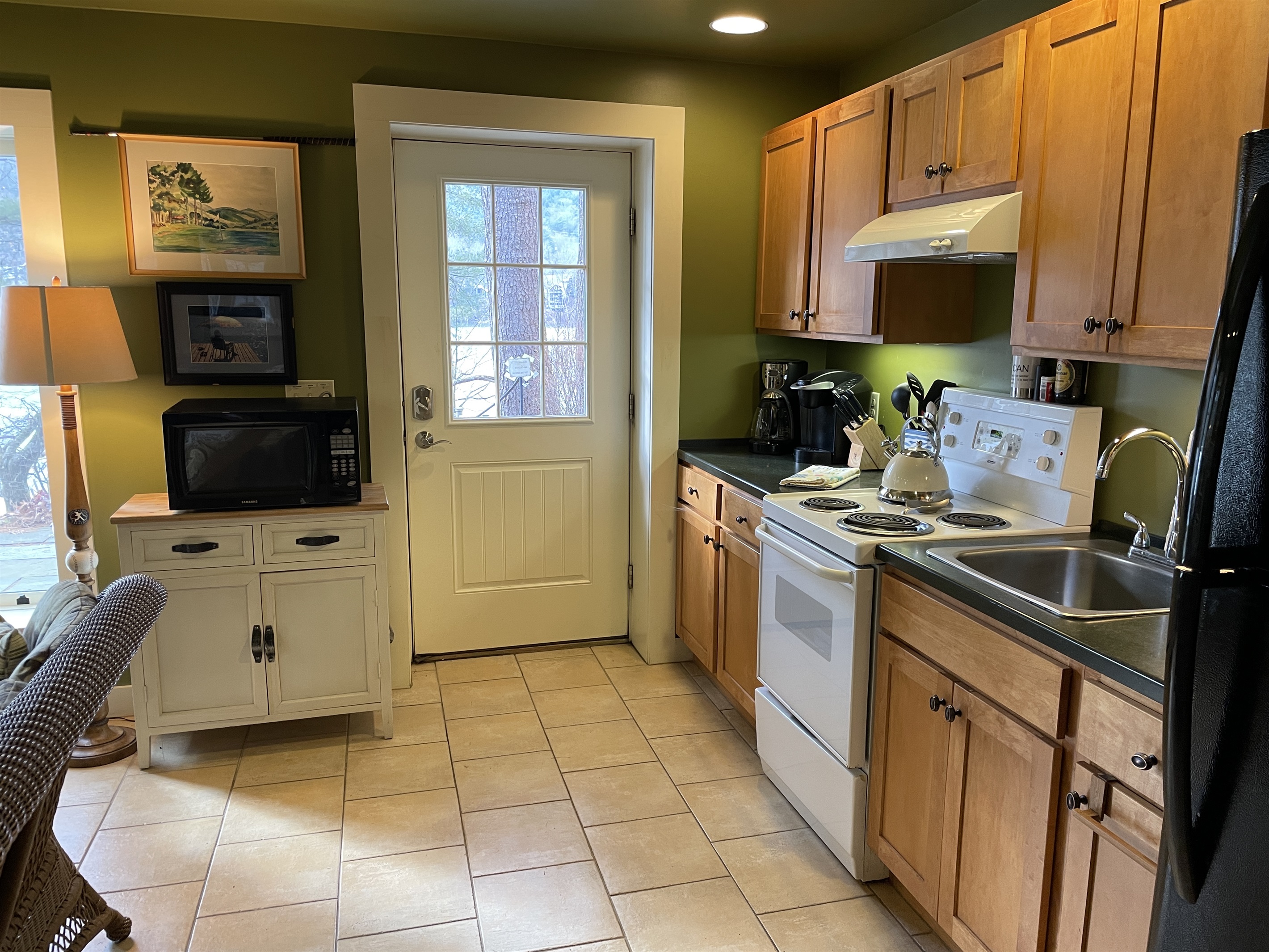 Kitchen with Keurig and coffee pot
