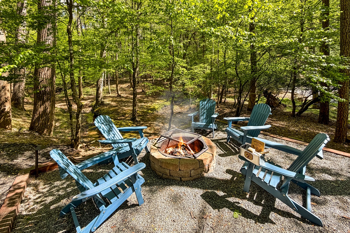 Gather around the firepit, where stories and memories come alive 🔥