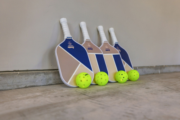 Pickleball gear provided for easy access to the Caldera Springs courts