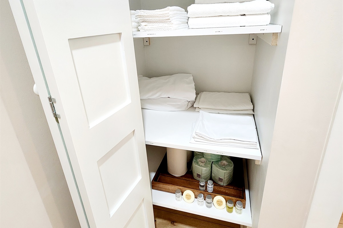 Extra linens included