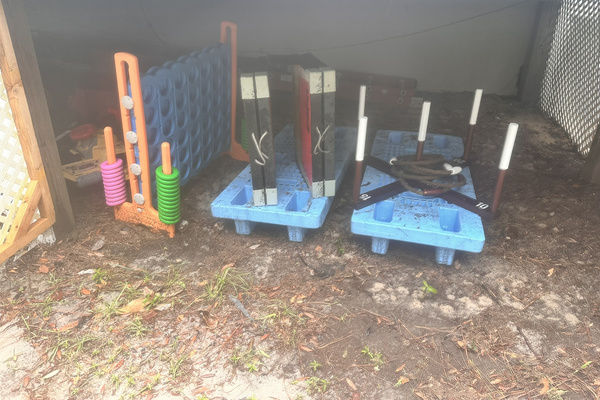 Ring Toss, Cornhole, Connect 4