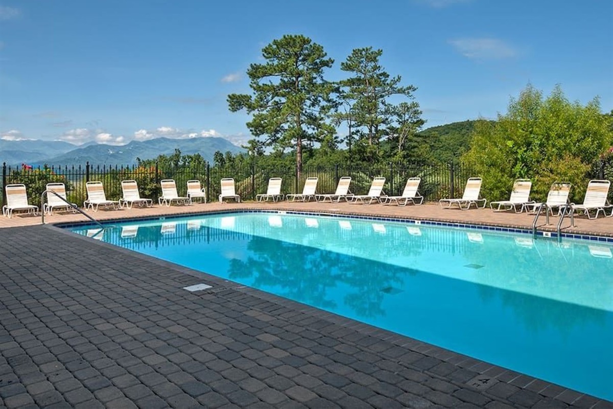 - Crystal-clear swimming pool overlooking stunning mountain landscapes   - Relax poolside under the open sky with forest views in every direction   - The perfect spot for sunny afternoons and peaceful mountain breezes