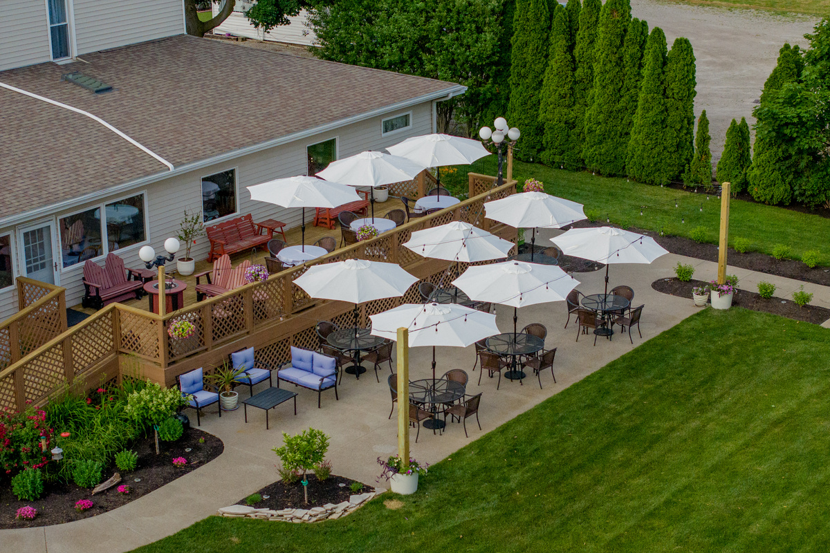 Wedding and Event Patio at The Victorian Inn