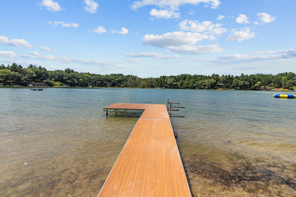 The private pier is the perfect spot for fishing, launching a kayak, or simply soaking in the peaceful lake views.