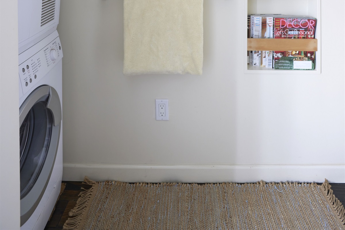Dedicated washer & dryer in unit.