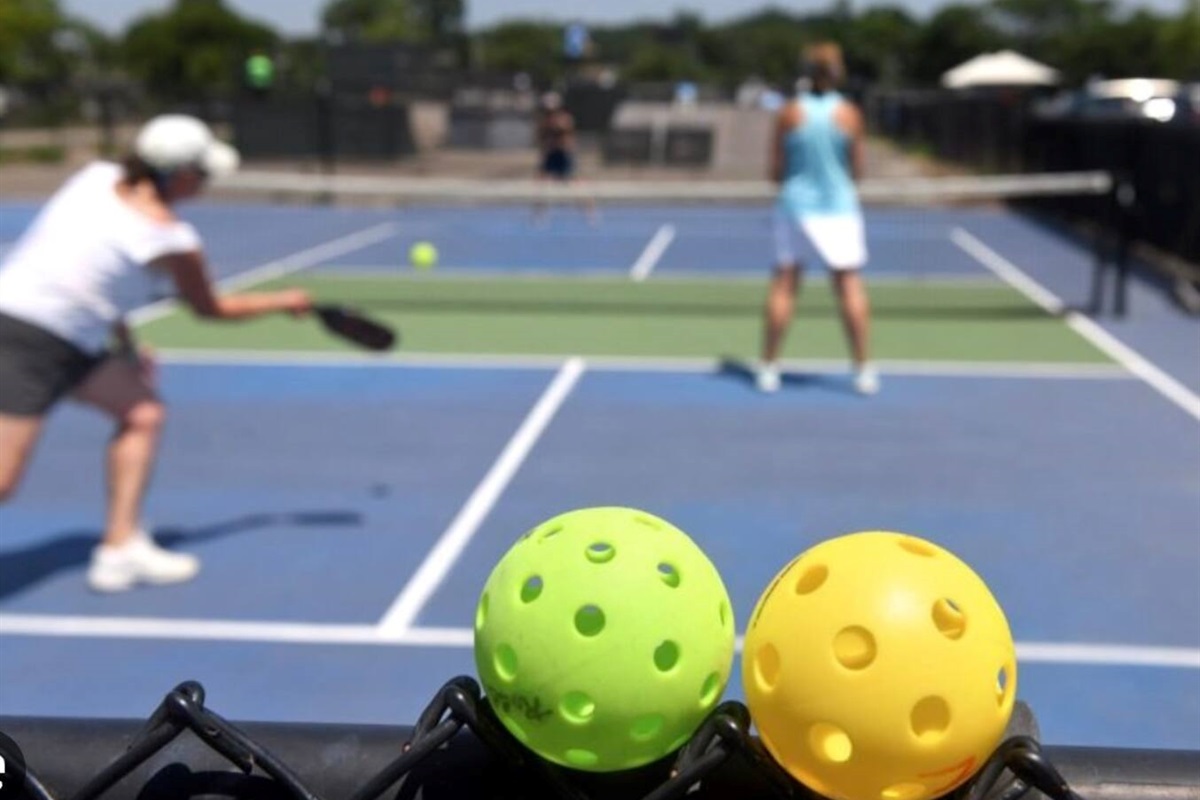 4 pickle ball courts in our private club