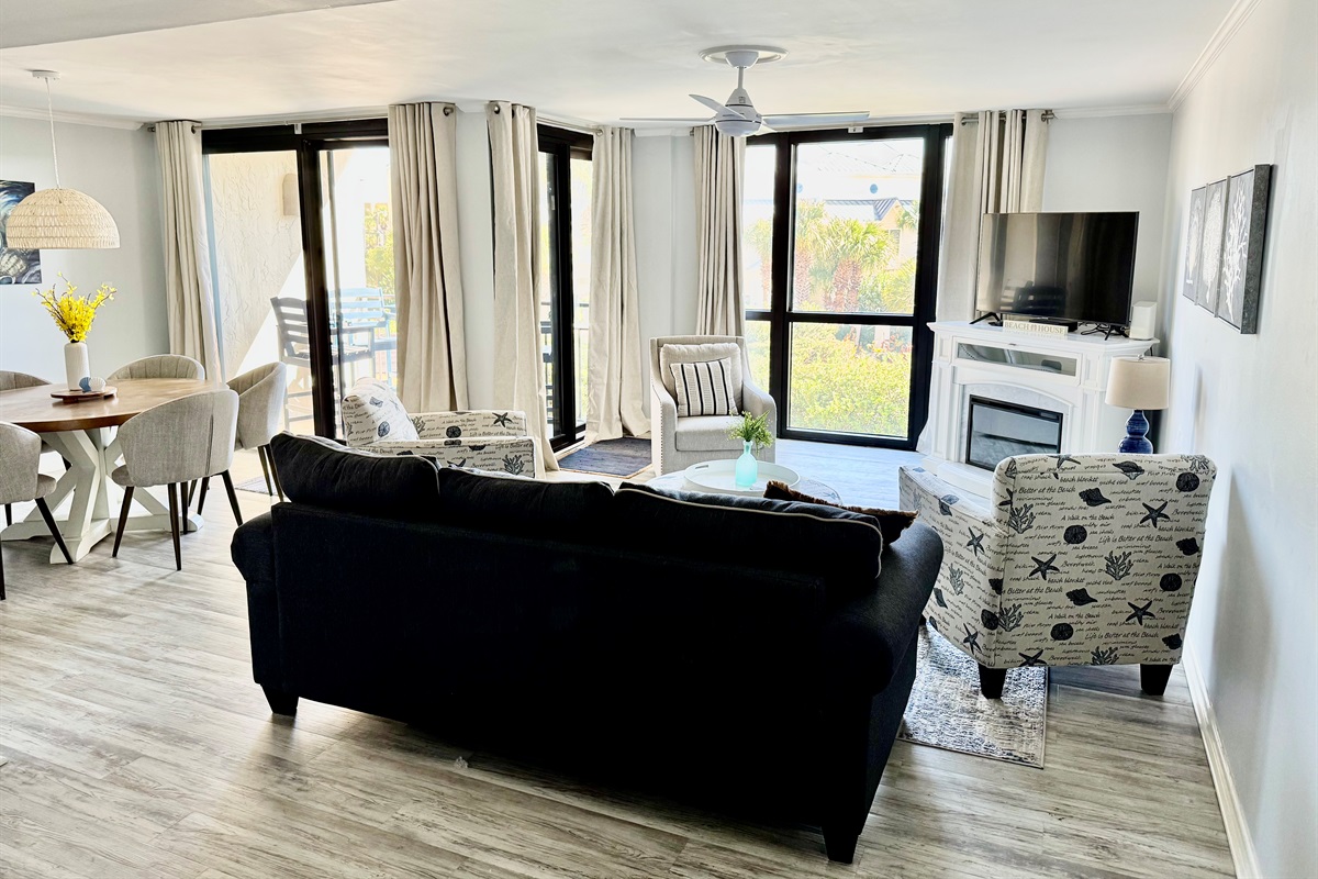 Here's our spacious living area!