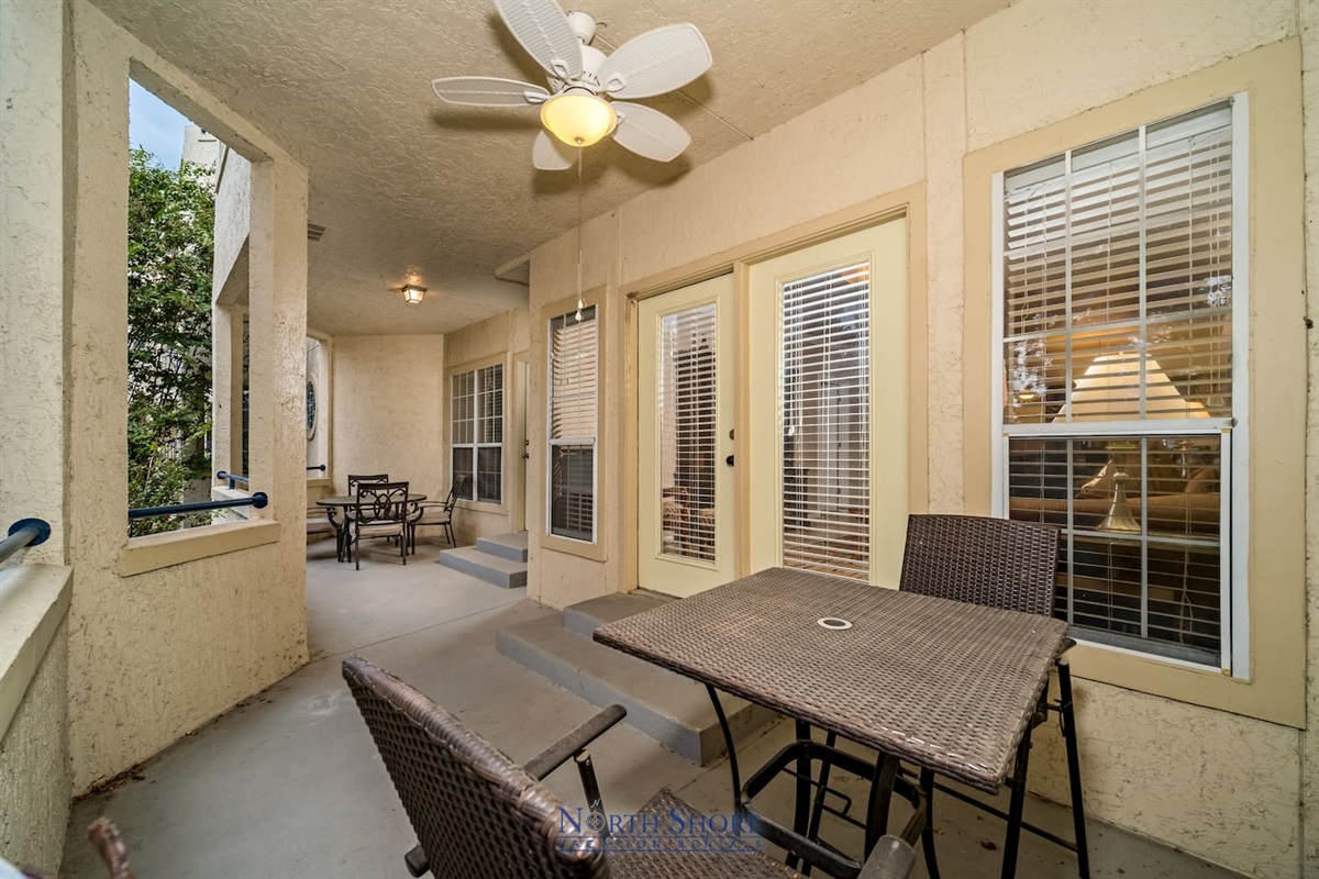 Multiple Seating Areas on Patio