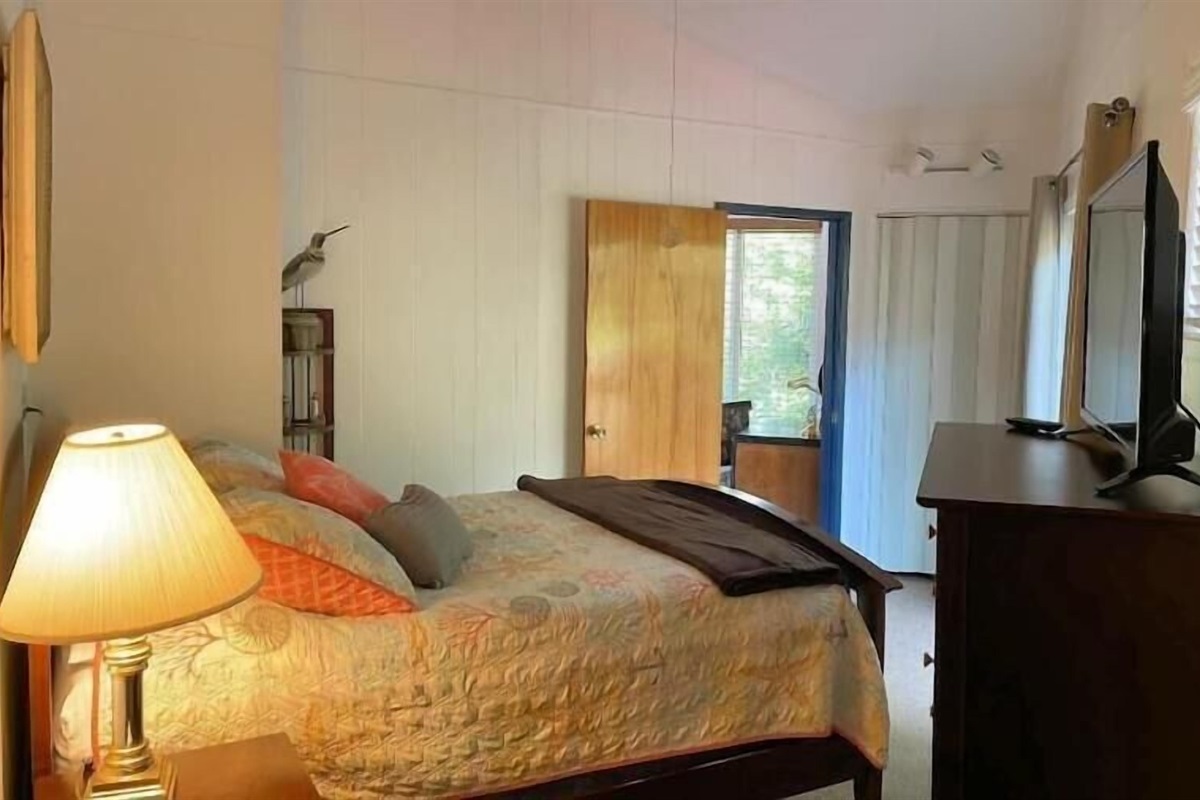 sliding glass door to hot tub