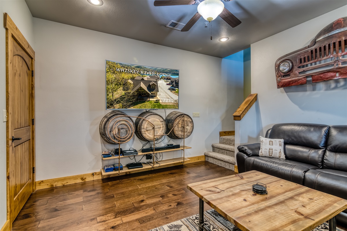 Watch the game on the lower level