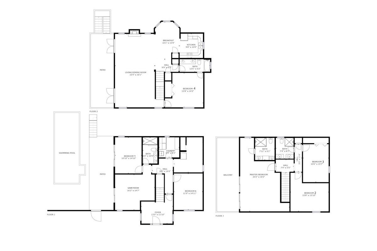 Floor plan of our property.