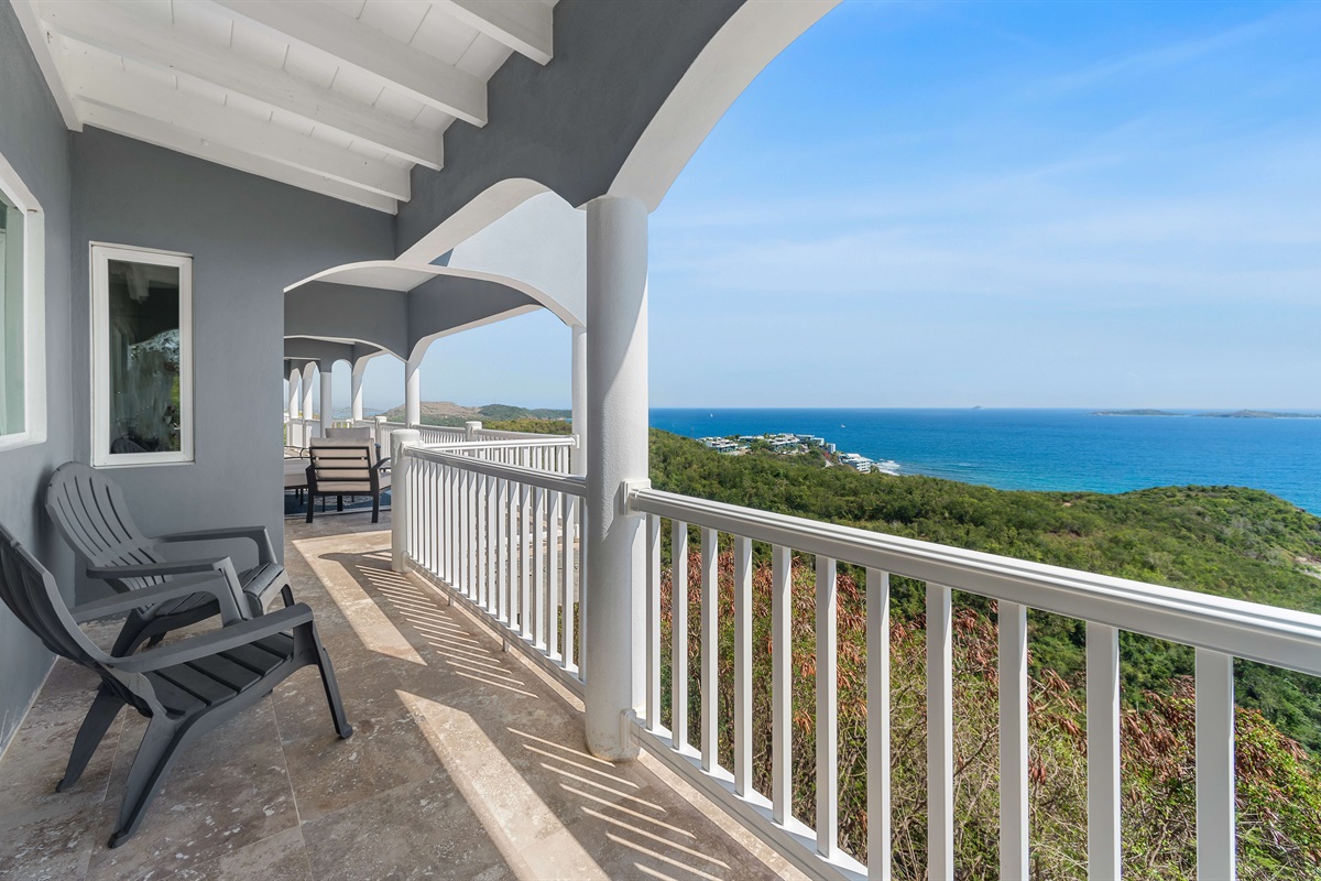 Private balcony off the queen bedroom for moments of peace.
