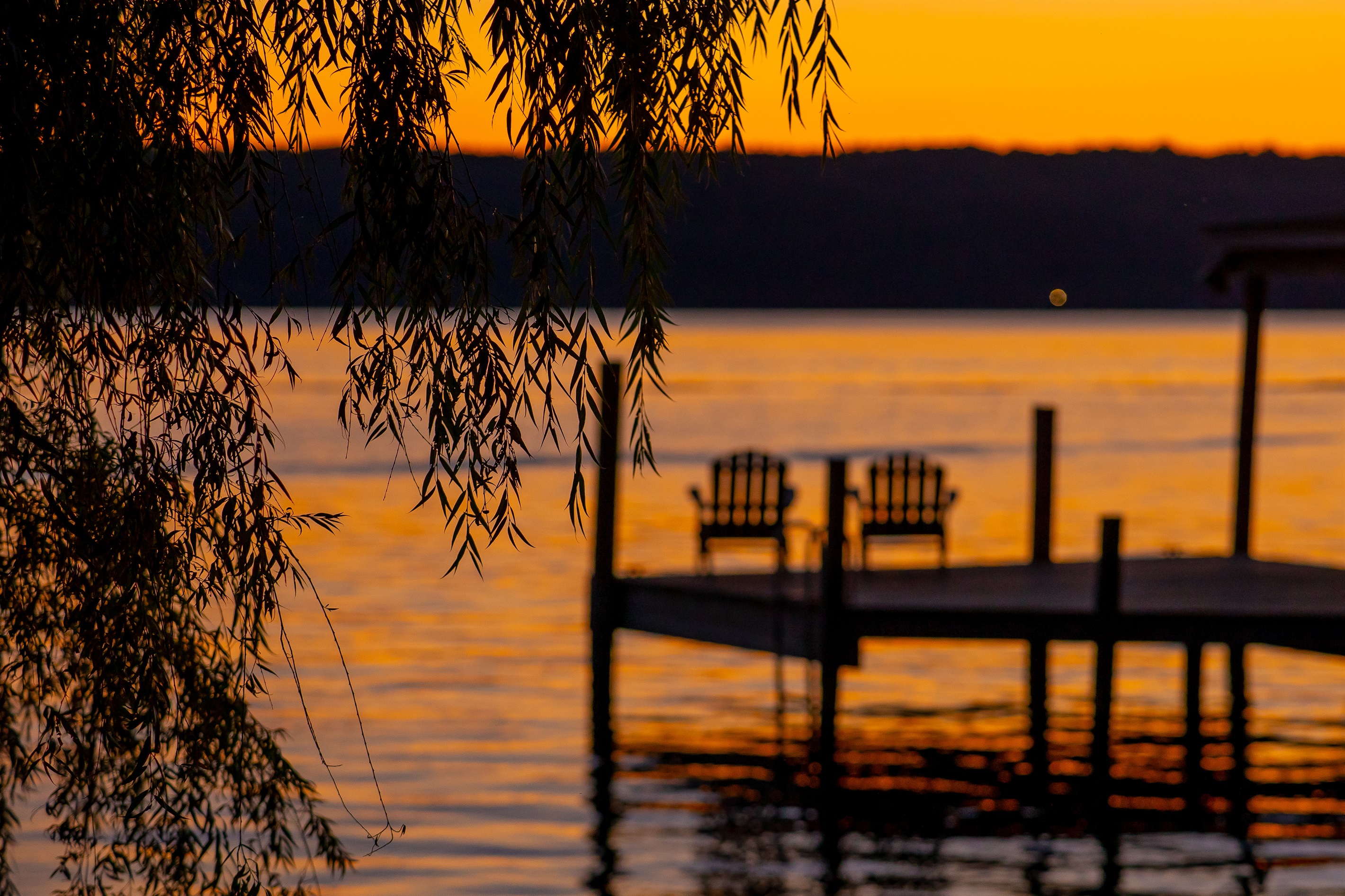 Golden summer sunset