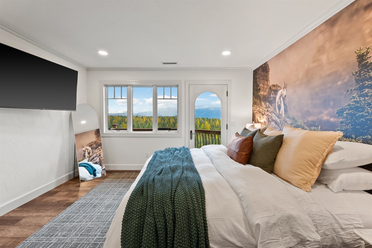 Throw open the balcony doors, breathe deep, and let the mountain breeze fill the room.