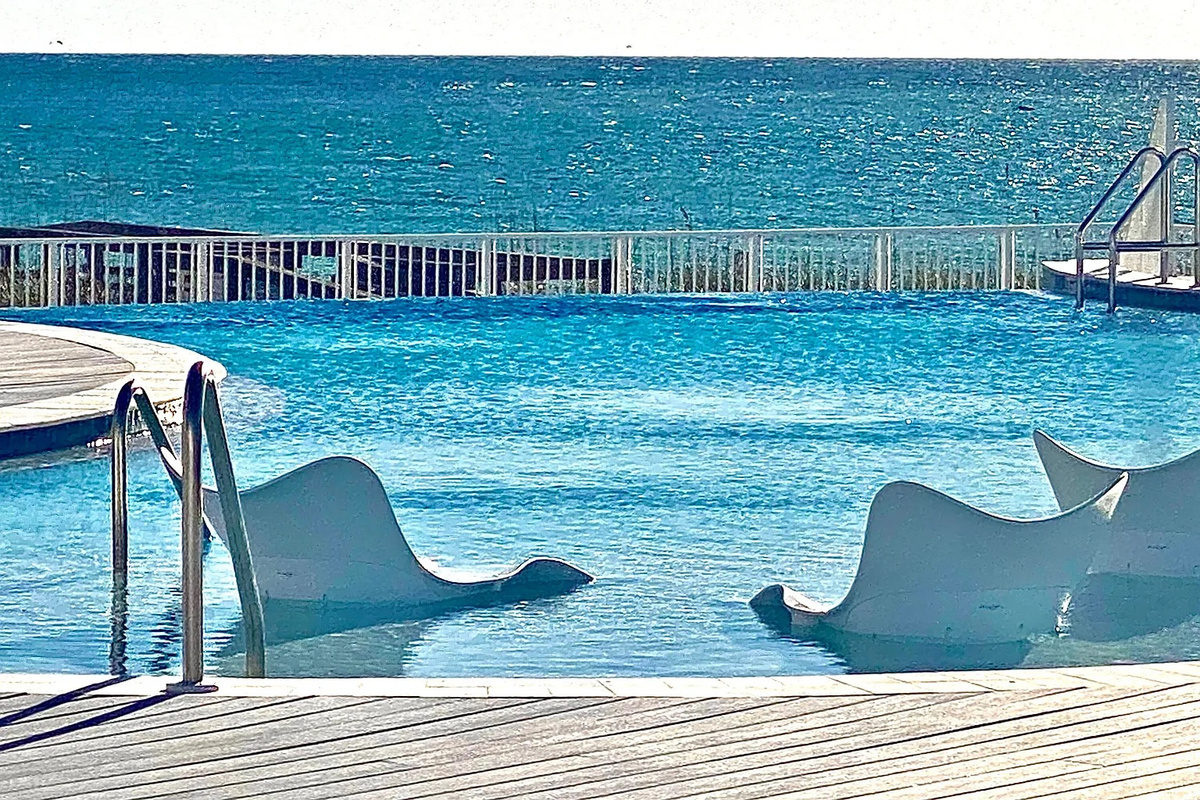 Neighborhood Infinity Pool Overlooking Gulf