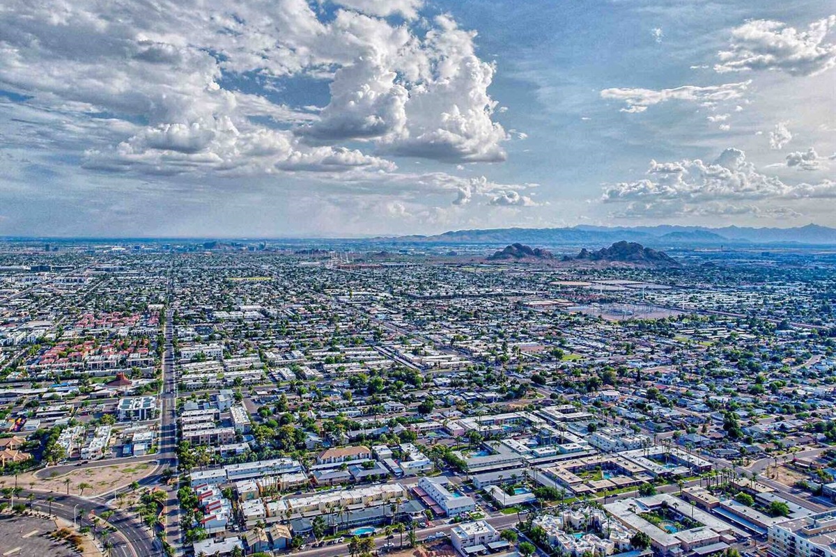 Aerial view of Scottsdale