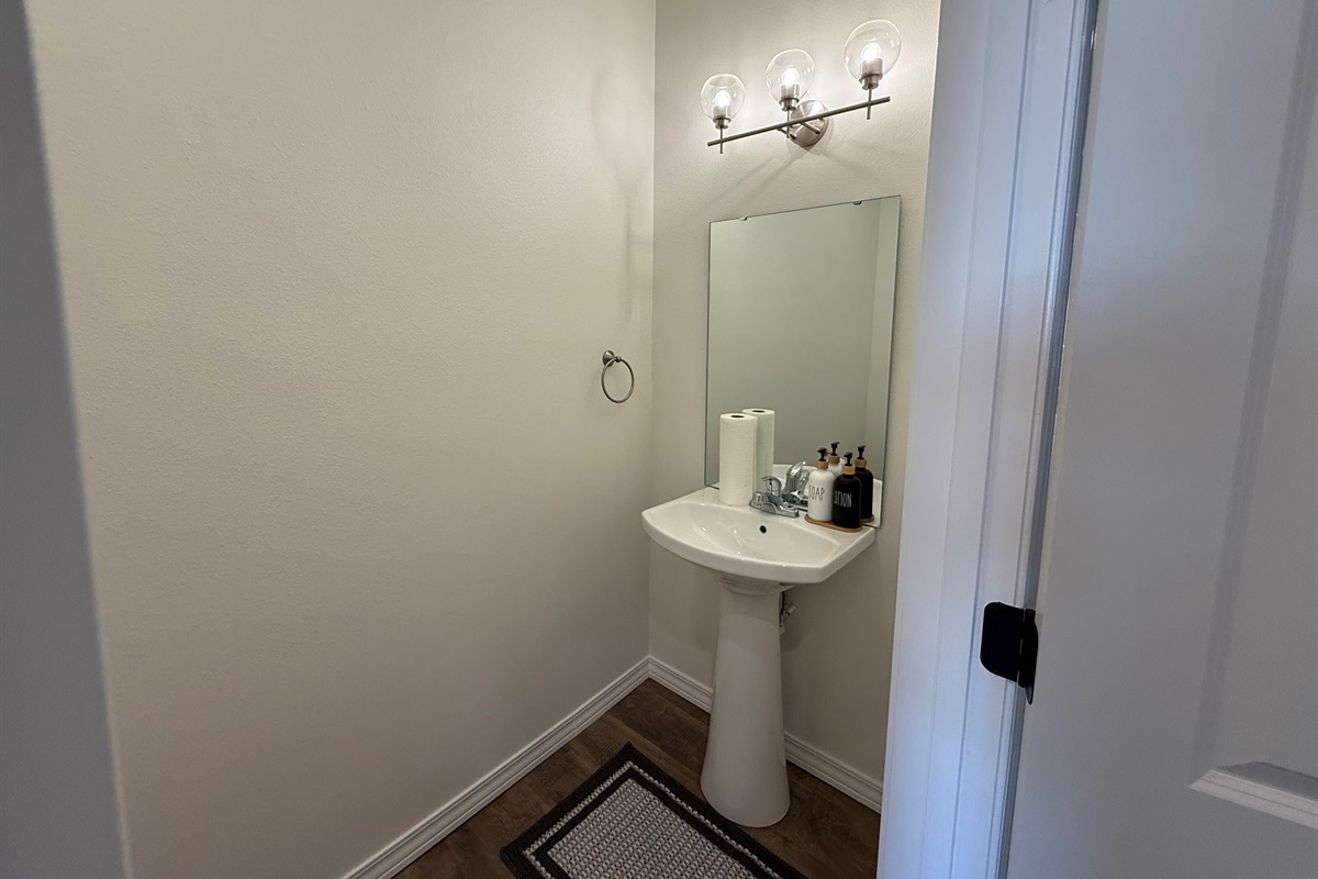 First floor powder room