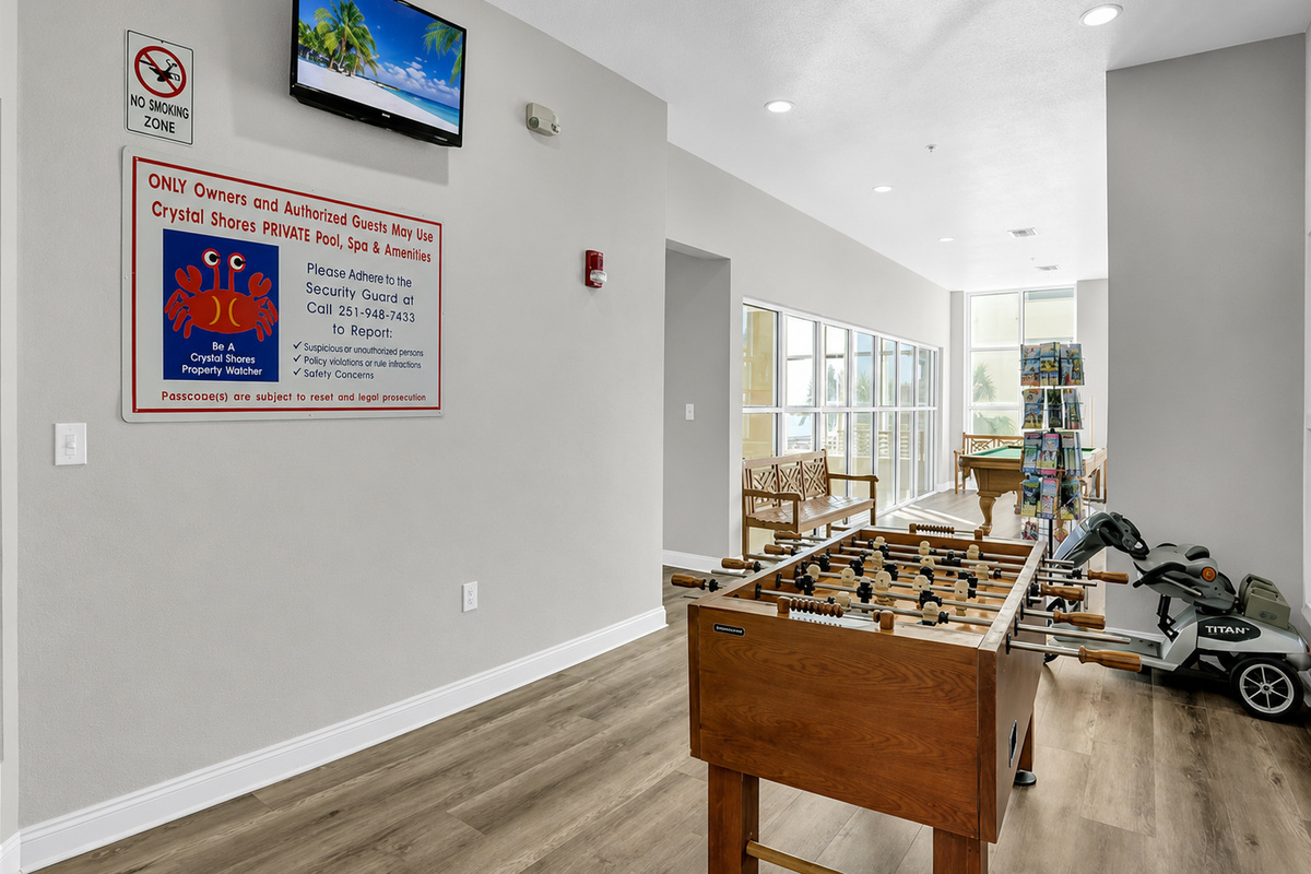 and foosball!