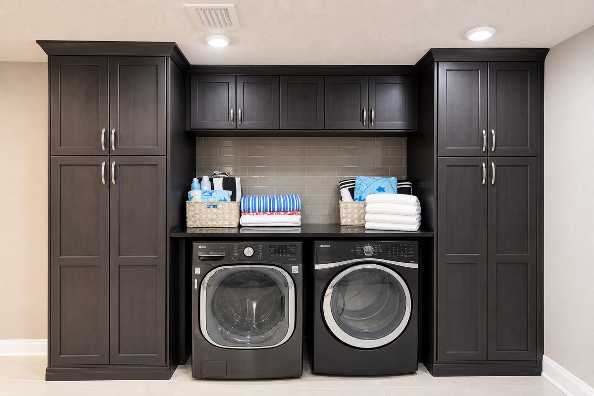 Fully equipped laundry room for effortless stays.