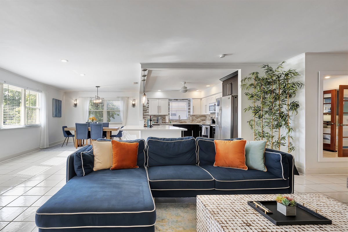 A large and comfortable sofa