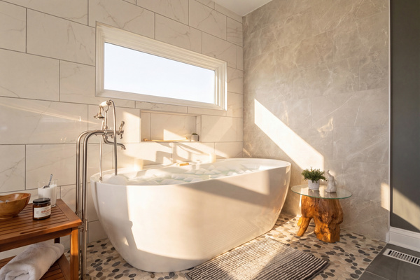 Master Bath freestanding tub