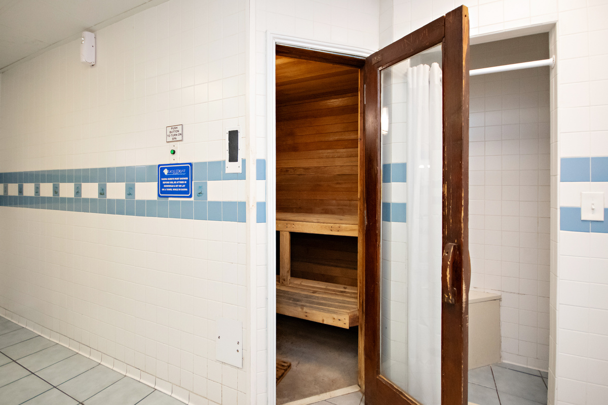 Relax and unwind in the sauna, one for women and one for men
