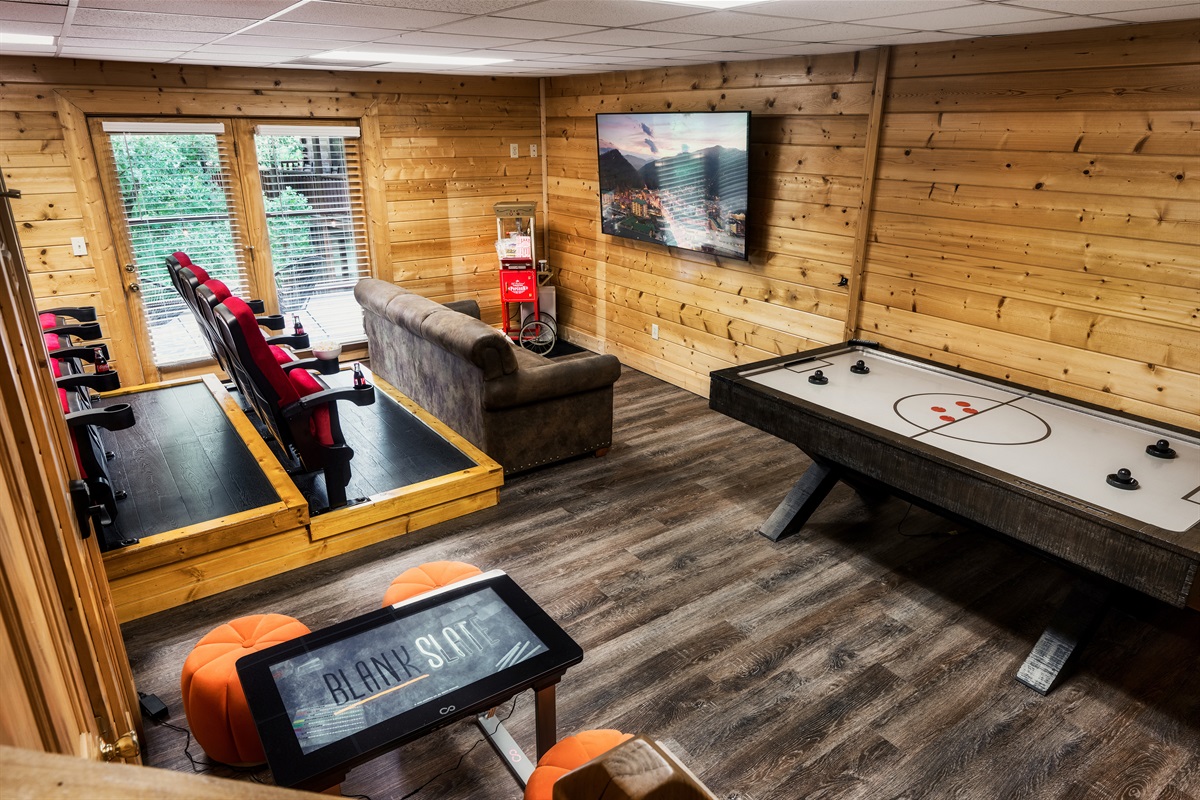 Our game room features an Infinity Game Table- play all your favorite board games electronically! We also offer air hockey.