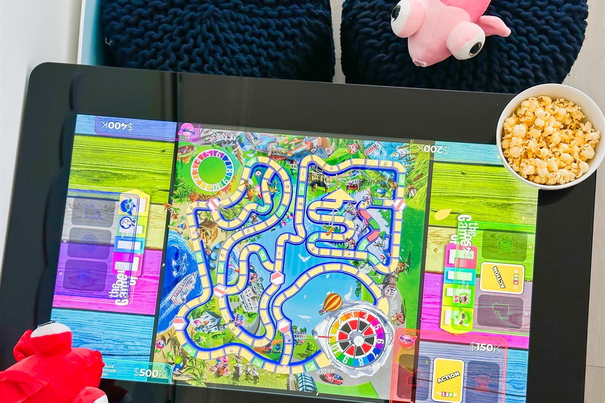 With 100s of digitized classics, like the Game of Life, Monopoly, and Operation.