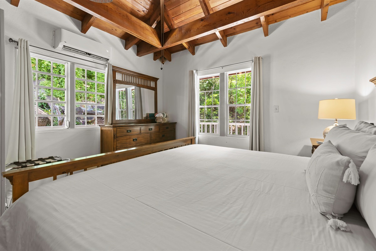 Primary bedroom with huge windows