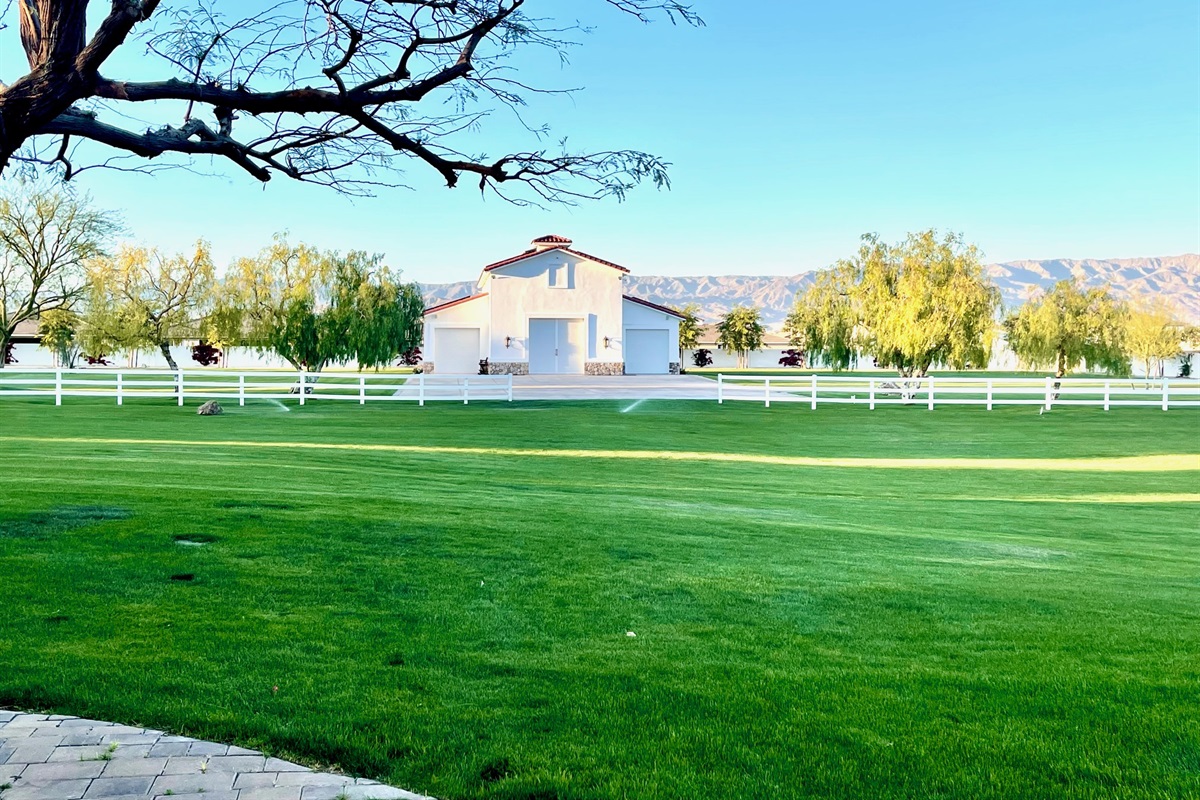 The barn over the meadow