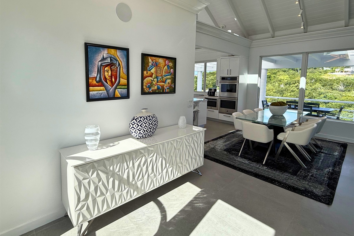 An inviting foyer greets you