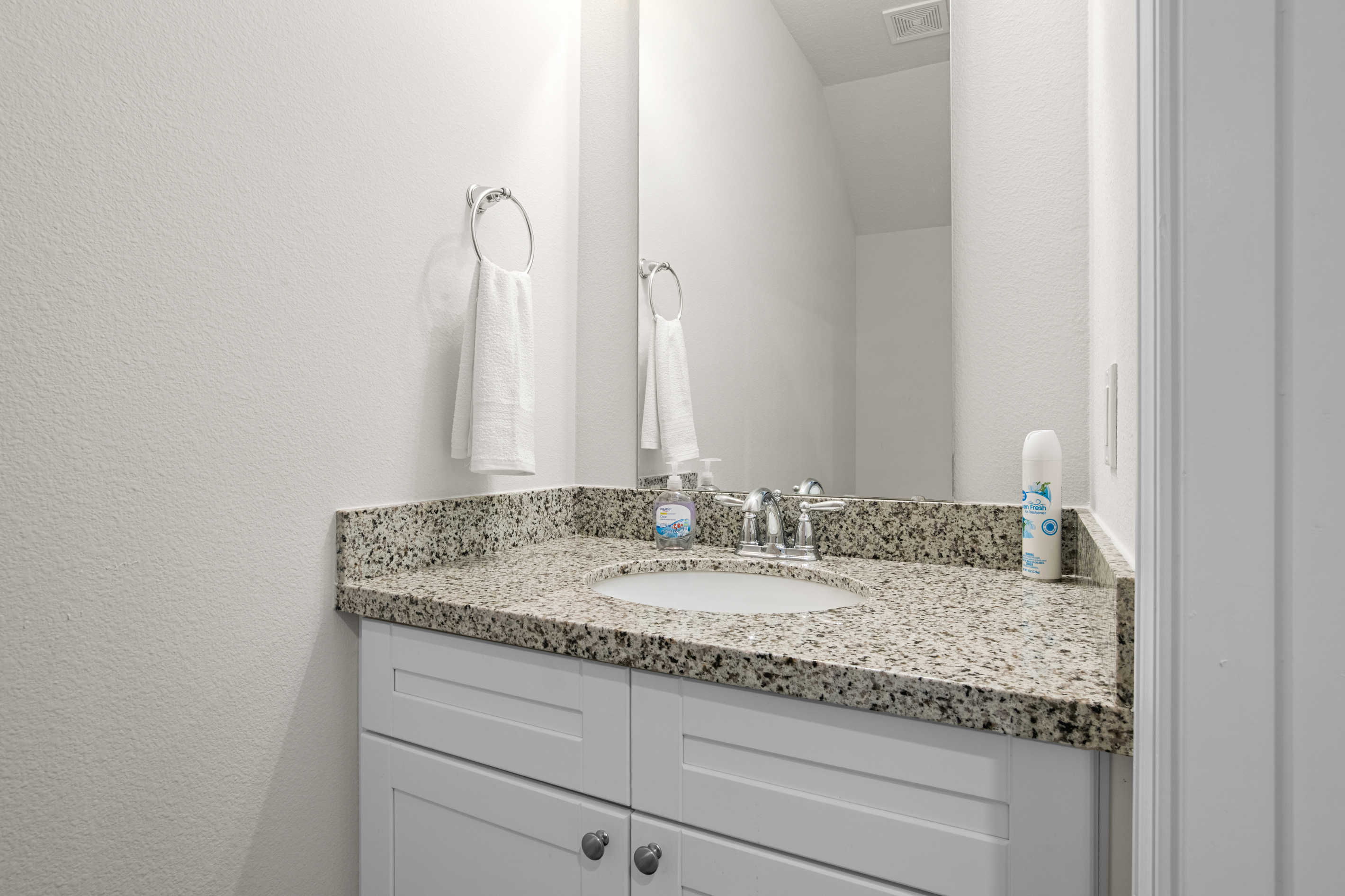 Downstairs half bathroom.