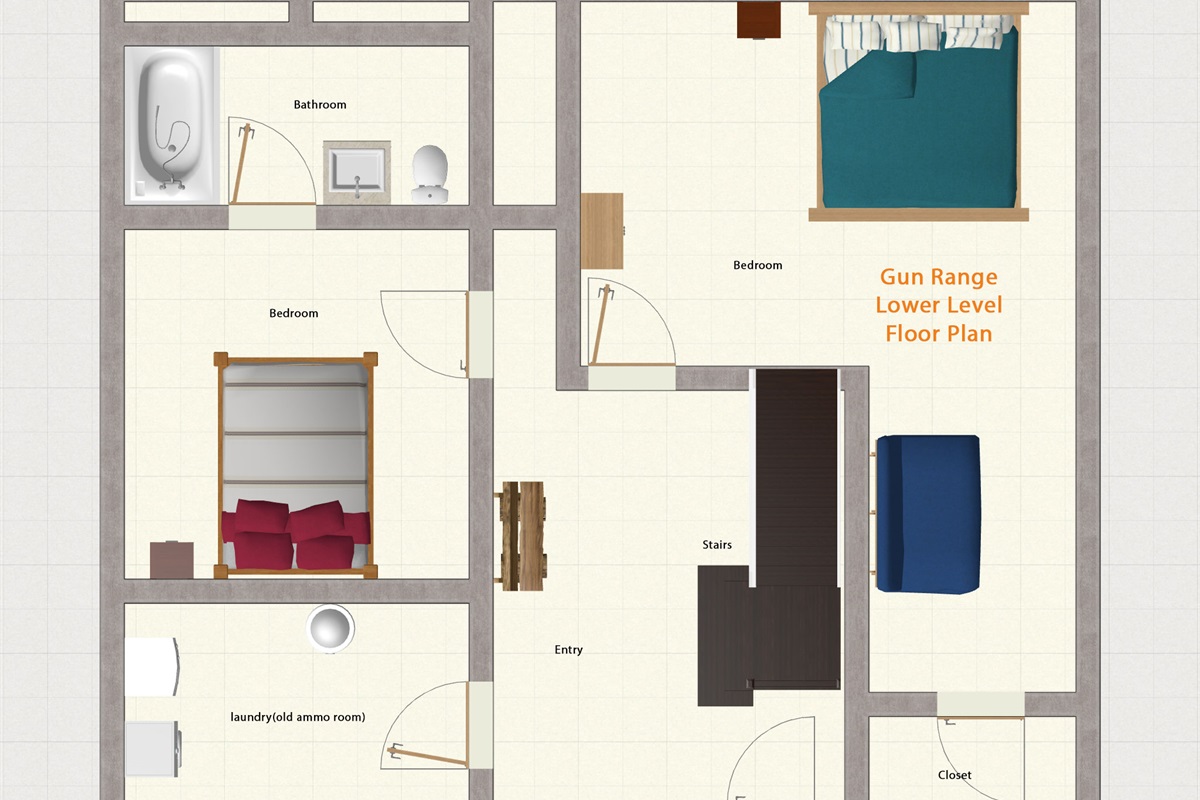 lower level floor plan