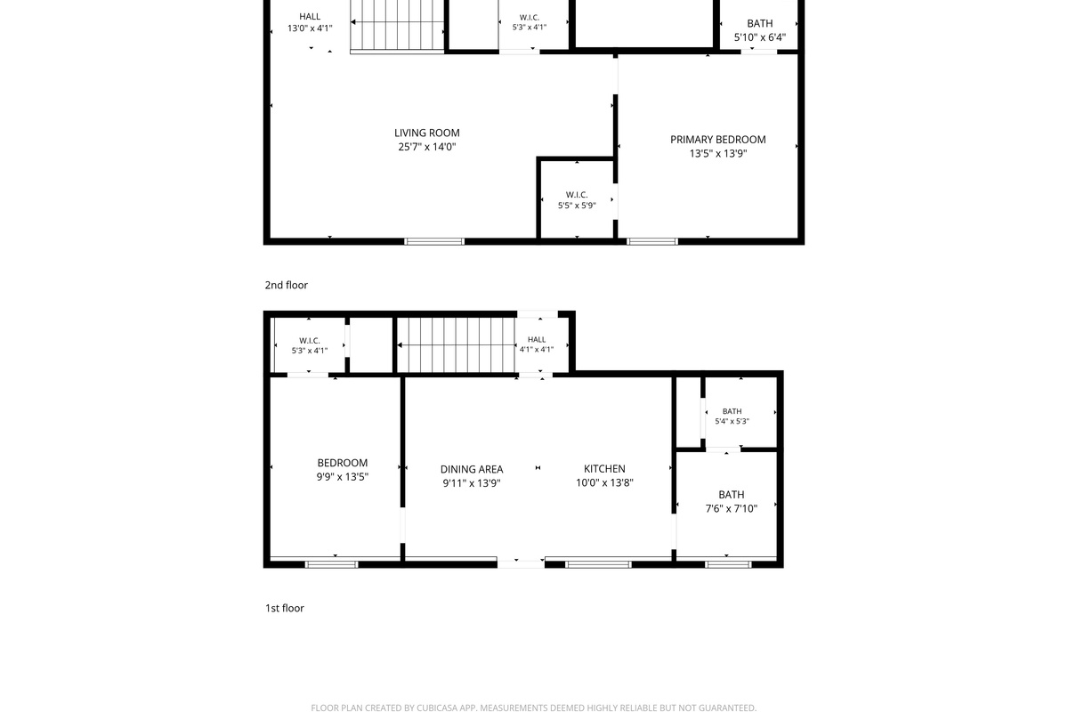 Floor plan for all floors.