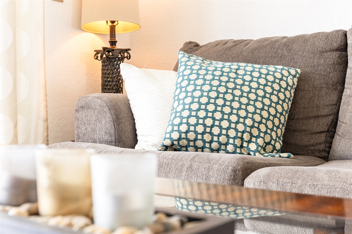 Tasteful and comfortable decor throughtout the villa.