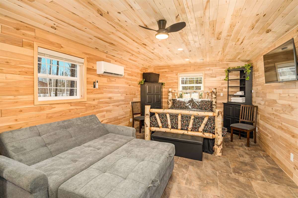 Sofa Bed in reclined position