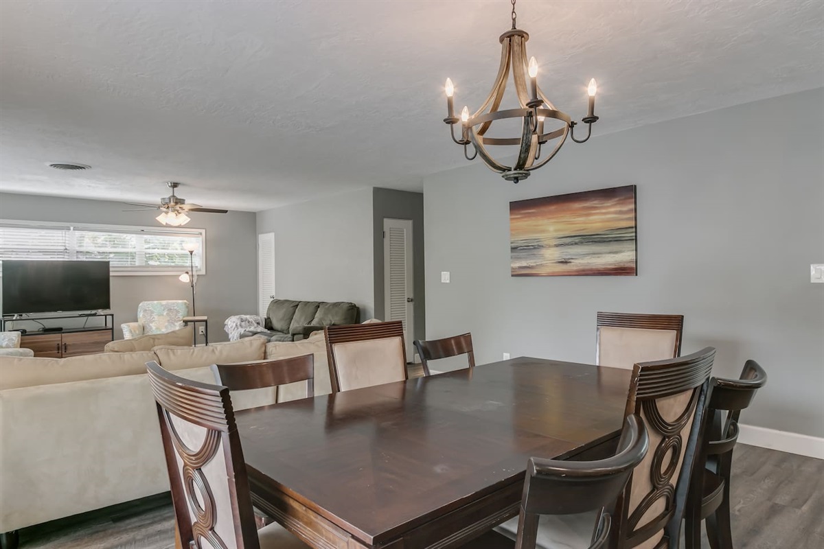Dining is Conveniently Located Between Kitchen and Living Room
